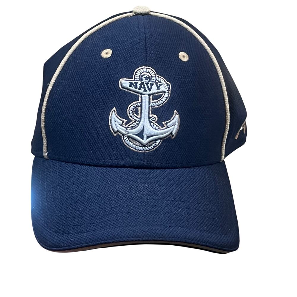 Under Armour‎ Navy Anchor Baseball Cap Size Large Military Performance Hat